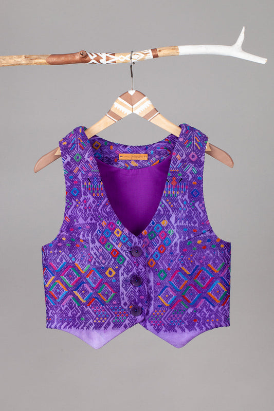 Women's vest 'Classic no. 12 - Salvaje', unique - handwoven