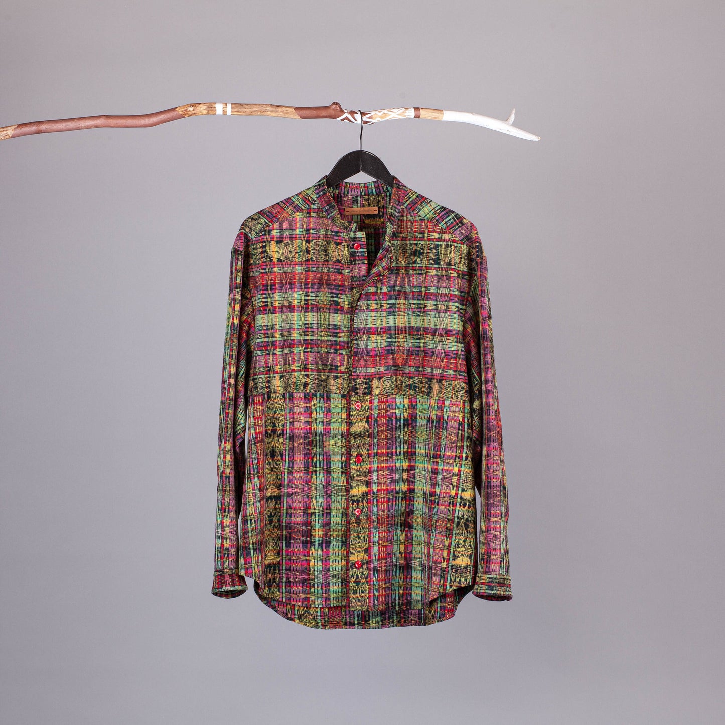 The Lookout Shirt No.1, shirt for men, unique piece made from hand-woven fabrics, fairly traded