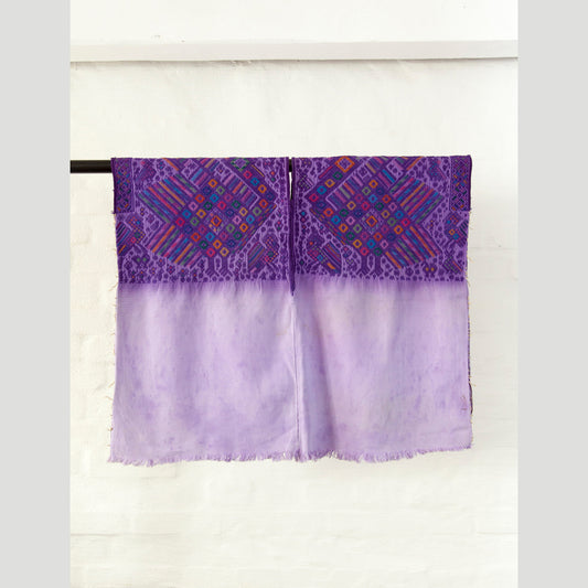 Rare fabric, purple tones, 100x140cm unique from Guatemala, handwoven by Mayan women, sewing projects such as pillows, vests, bags, accessories